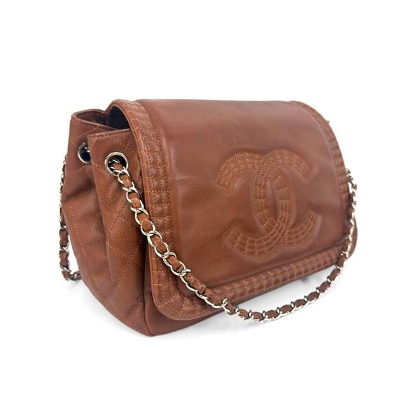 CHANEL Brown Big CC Chain Shoulder Bag A-A26997 - Picture 6 of 12